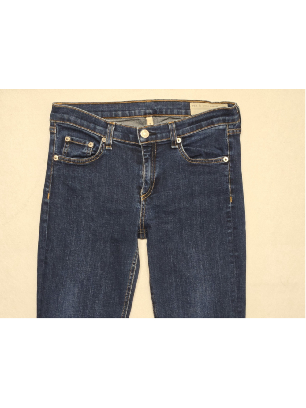 Rag & Bone Cigarette Jeans 29 Dark Wash Low Rise Slim Leg Stretch Denim - Picture 6 of 8